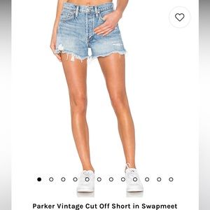 Agolde Parker Vintage Cut Off Short in Swapmeet